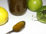 Confiture de tomates vertes au citron