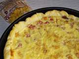 Quiche au jambon et aux frites