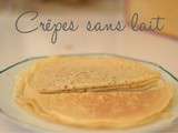 Crêpes au lait d’amandes { sans lait }