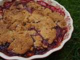 Crumble Epicé de Prunes Rouges