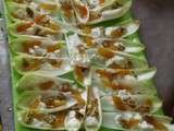 Endive feta abricot et noix