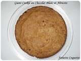 Giant cookie au chocolat blanc et aux abricots