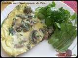 Omelette aux champignons de paris