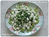 Salade concombre feta menthe