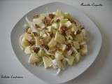 Salade d'endive, pomme, emmental et noix