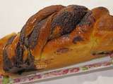 Babka au chocolat et à l'orange (brioche)