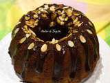 Bundt cake banane, chocolat et amandes