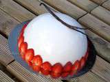 Entremet  Dôme Vanille-Fraises 