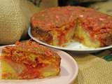 Gâteau Lyonnais aux poires et aux pralines roses