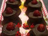 Muffins chocolat et framboises (recette du chef Christophe Felder)