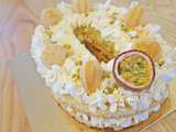 Number Cake Fruits de la Passion et Chocolat Blanc