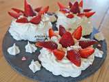 Pavlova aux fraises