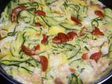 Tagliatelles de Courgettes et Crevettes