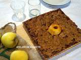 Tarte aux pommes caramélisées, Streusel amandes , recette du Chef Yannick Lefort