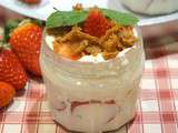 Tiramisu aux fraises, Crumble pralin