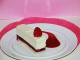 Entremet framboise, chocolat blanc