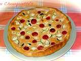 Quiche au tofu, courgettes et tomates cerises