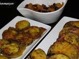 Aubergines et courgettes pakora