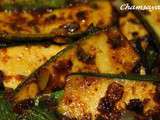 Courgettes à la charmoula