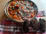 Goulash de boeuf et courge muscade