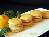 Macarons citron/basilic