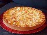 Tarte aux pommes/crème d'amande au calva