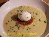 Velouté d'asperges/oeuf mollet