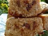 Blondies noix de coco, chamallows et chocolat