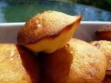 Mini madeleines tout chocolat blanc