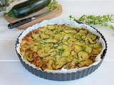 Quiche sans pâte aux courgettes et tofu soyeux (#vegan)