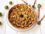 Tarte aux reines claude et amandes