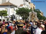 Départ du pèlerinage du Rocio, en Andalousie