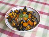 Moules au gingembre aux carottes