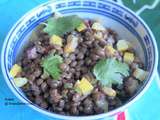 Salade de lentilles au citron confit