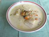 Seafood chowder à la mode irlandaise