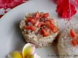 Tartare de thon aux condiments