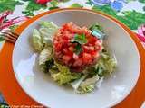 Tartare de thon, avocat et tomate