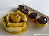 Timbale de pommes, boudin et foie gras