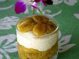 Verrine à la banane, dans l’esprit d’un cheesecake