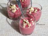 Verrines de mousse de betteraves