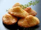 Madeleines au thym citron et miettes de crabe