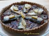 Tarte aux oignons rouges & sardines