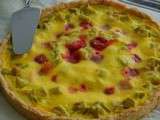 Tarte rhubarbe-fraises