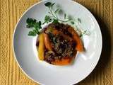 Boeuf à la salsa verde et aux légumes d'automne