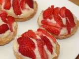 Tartelettes aux fraises crème pâtissière