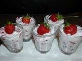 Verrines express aux fraises