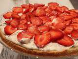 Tarte aux fraises et basilic