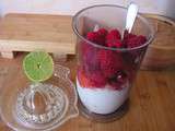 Smoothie aux framboises