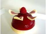 Entremet ananas-framboise