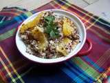 Salade de trois quinoa et oranges {concours Cuisicook sur les céréales}